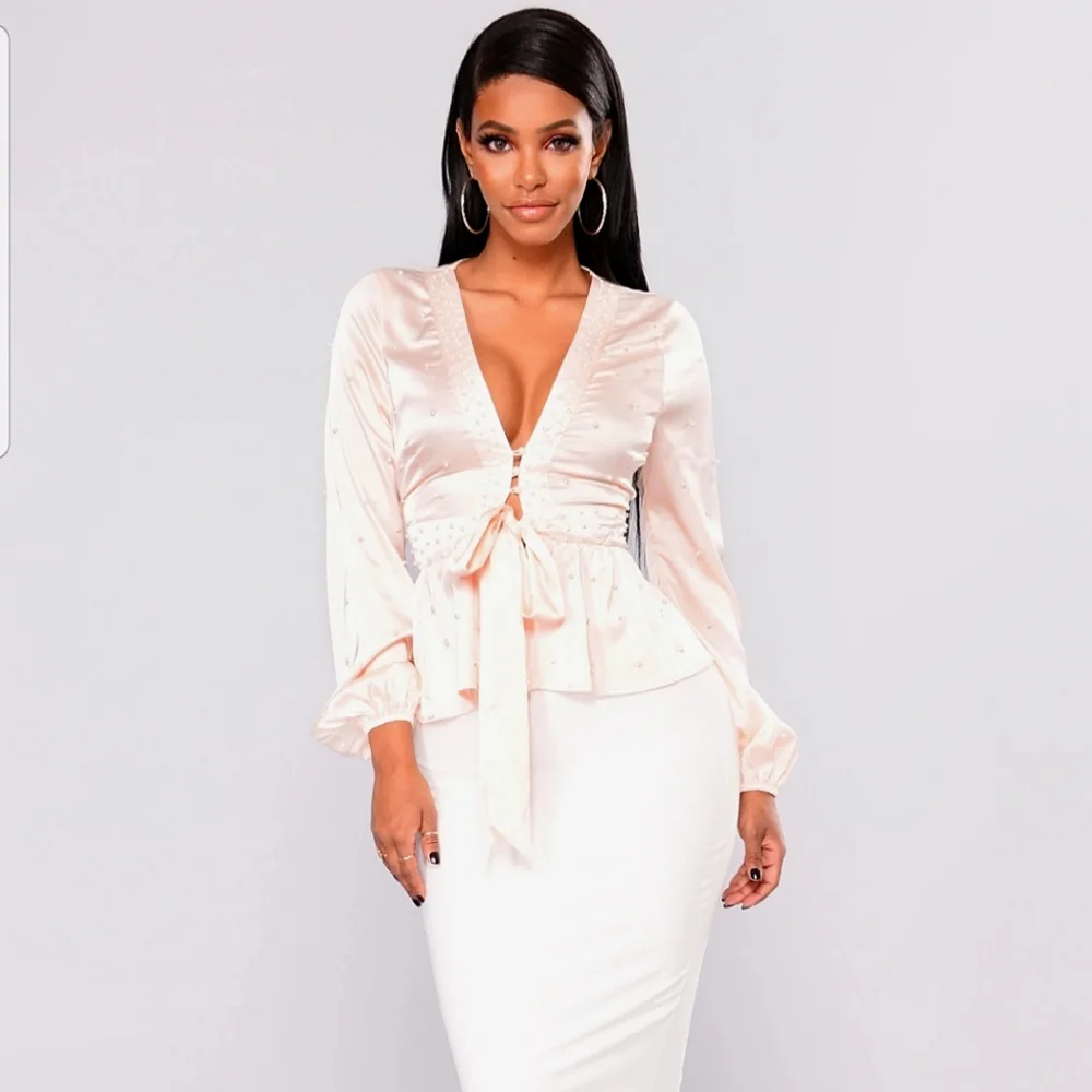 Faux Pearl Top - Mannequin worn only - Picture 2 of 15